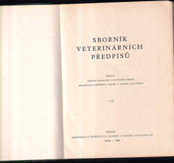 Sborník veterinárních předpisů