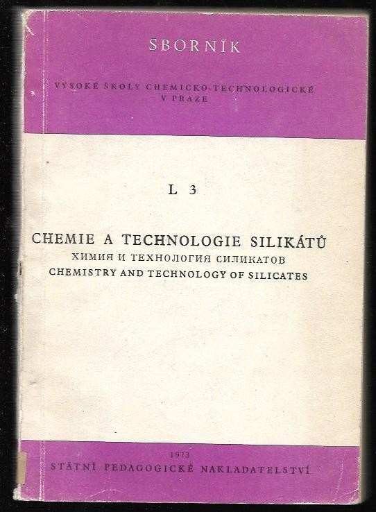 Jiří Mostecký: Sborník Vysoké školy chemicko-technologické v Praze