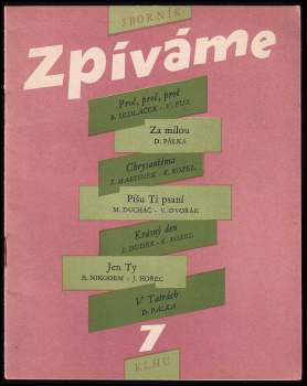 Sborník „Zpíváme"