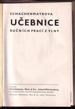 Schachenmayrova učebnice ručních prací z vlny