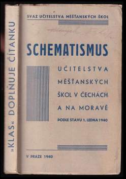 Schematismus učitelstva měšťanských škol v Čechách a na Moravě