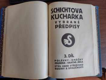 Schichtova kuchařka vybrané předpisy 1-5 díl.