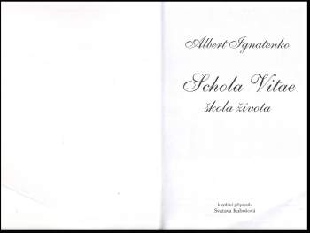 Albert Venediktovič Ignatenko: Schola vitae