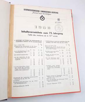 Arthur Erwin Imhof: Schweizerische Uhrmacher, PŮLROČNÍK 1950