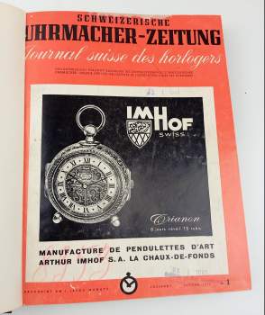 Arthur Erwin Imhof: Schweizerische Uhrmacher, PŮLROČNÍK 1960