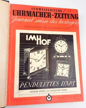 Arthur Erwin Imhof: Schweizerische Uhrmacher, PŮLROČNÍK 1952