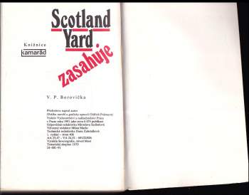 V. P Borovička: Scotland Yard zasahuje