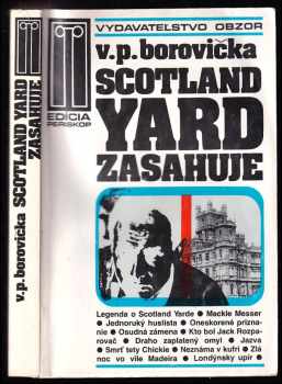 V. P Borovička: Scotland Yard zasahuje
