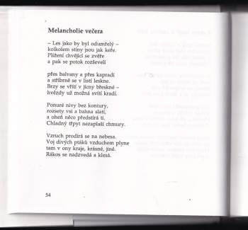 Georg Trakl: Šebestián ve snu