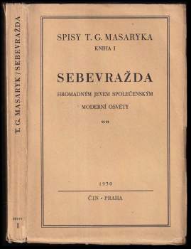 Sebevražda hromadným jevem společenským moderní osvěty