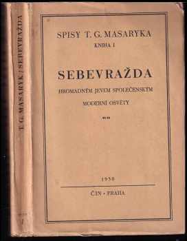 Sebevražda hromadným jevem společenským moderní osvěty