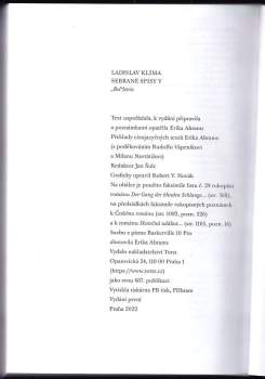 Ladislav Klíma: Sebrané spisy