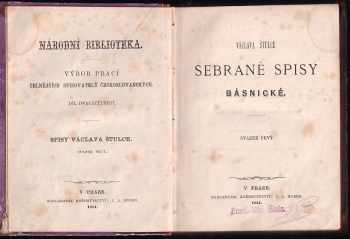 Václav Šulc: Sebrané spisy básnické
