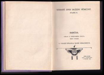 Božena Němcová: Sebrané spisy Boženy Němcové