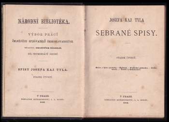 Josef Kajetán Tyl: Sebrané spisy