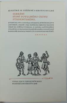 Pavel Eisner: Sebrání písní potulného cechu studentského