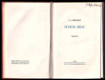 Jozef Cíger Hronský: Sedem sŕdc