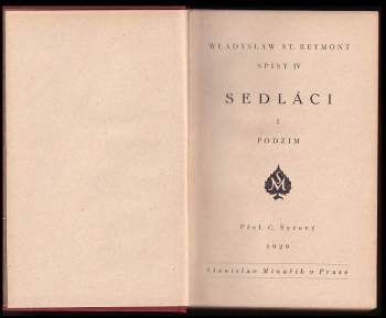 Władysław Stanisław Reymont: Sedláci