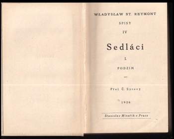 Władysław Stanisław Reymont: Sedláci