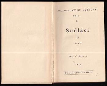 Władysław Stanisław Reymont: Sedláci