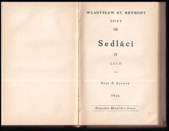 Władysław Stanisław Reymont: Sedláci