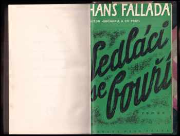 Hans Fallada: Sedláci se bouří - DEDIKACE / PODPIS HANS FALLADA