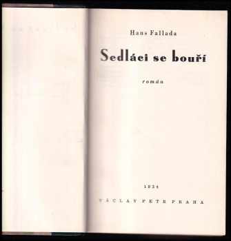 Hans Fallada: Sedláci se bouří