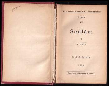 Władysław Stanisław Reymont: Sedláci