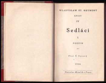 Władysław Stanisław Reymont: Sedláci
