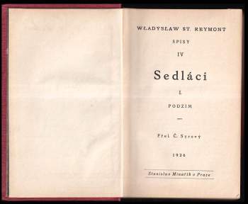 Władysław Stanisław Reymont: Sedláci