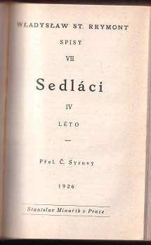 Władysław Stanisław Reymont: Sedláci