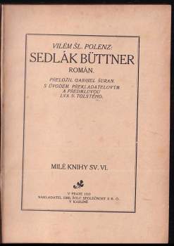 Wilhelm von Polenz: Sedlák Büttner