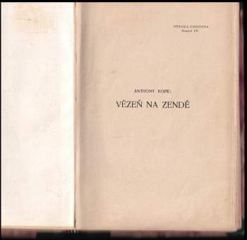 Anthony Hope: Vězeň na Zendě