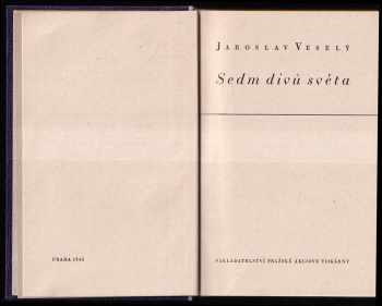 Jaroslav Veselý: Sedm divů světa
