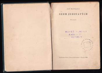 Jan Havlasa: Sedm jedovatých