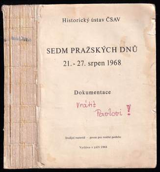 Sedm pražských dnů