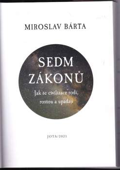 Miroslav Bárta: Sedm zákonů