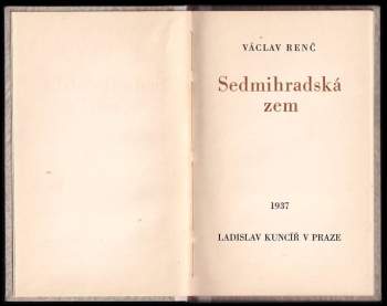 Václav Renč: Sedmihradská zem