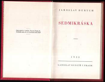 Jaroslav Durych: Sedmikráska