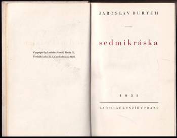 Jaroslav Durych: Sedmikráska