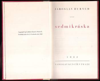 Jaroslav Durych: Sedmikráska