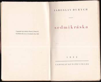 Jaroslav Durych: Sedmikráska