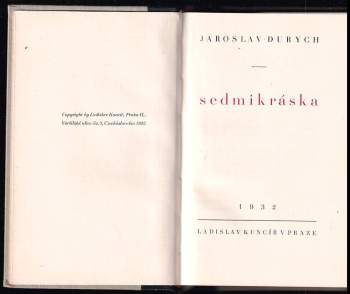 Jaroslav Durych: Sedmikráska