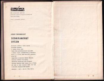 Josef Škvorecký: Sedmiramenný svícen