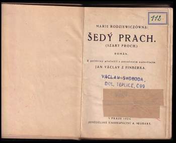 Maria Rodziewiczówna: Šedý prach