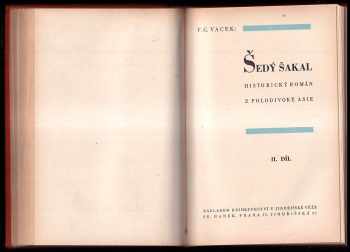 F. G Vacek: Šedý šakal