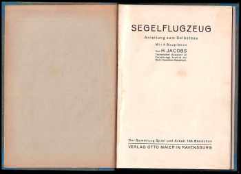 H. Jacobs: Segelflugzeug - Anleitung zum Selbstbau