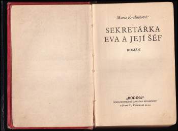 Marie Kyzlinková: Sekretářka Eva a její šéf