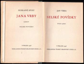 Jan Vrba: Selské povídky