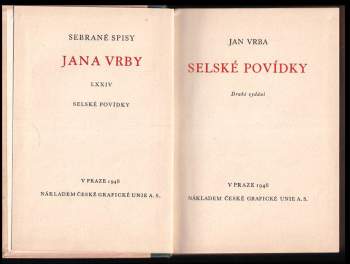 Jan Vrba: Selské povídky